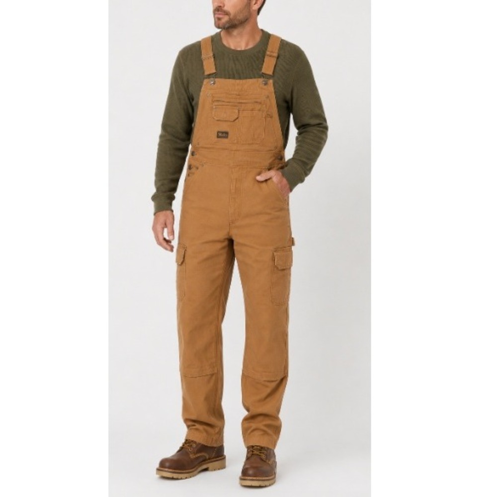 Duluth Trading Co. Men's Brown Fire Hose Bib Overalls – Size 44 (NWT)